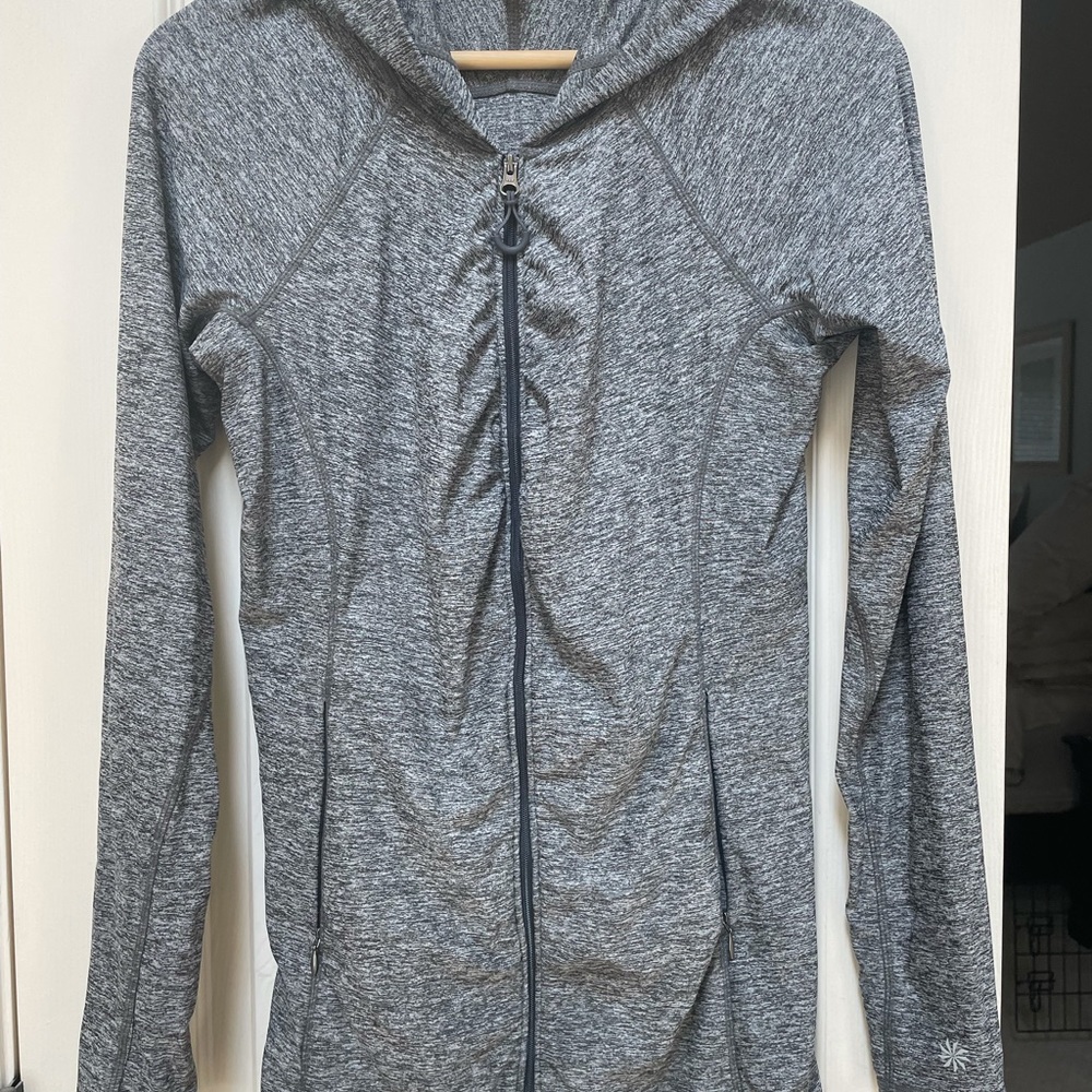 A great Cover up! Hooded, full zip with pockets.